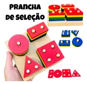 Prancha Seleção Jr 16pçs Jogo Educativo Pedagógico Toy Trade - Imagem 7