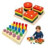 Brinquedo Sensorial Autismo Kit Pinos + Formas | Toy Trade