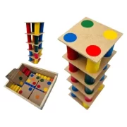 Torre Inteligente Grande 63pçs Educativo Em Madeira Toytrade - Imagem 2