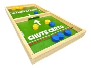 Jogo Chute Certo Puck Game Tabuleiro Mesa Madeira Toy Trade - Imagem 3