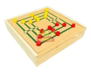 Jogo 6 Em 1 Xadrez Dama Ludo Dominó Trilha Velha Jr Toytrade - Imagem 5
