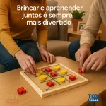 Jogo Da Velha Tabuleiro Madeira Educativo Clássico Toy Trade
