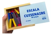 Escala Cuisenaire 68 Pçs Contador Escolar Infantil Toy Trade - Imagem 3
