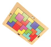 Blocos De Encaixe Horizontal Tetris Brinquedo Educativo Jogo - Imagem 3
