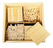 Brinquedo Educativo Material Dourado 611pçs Didátic Toytrade - Imagem 6