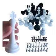 Peças Xadrez Oficiais Rei 10cm Grandes Reposição Toy Trade