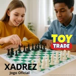 Xadrez Escolar Jogo Oficial Tabuleiro Grande 46cm Toy Trade