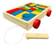 Carrinho Blocos De Montar Colorido 30pçs Brinquedo Toy Trade - Imagem 5