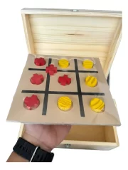 Baú Pedagógicos Com 10 Jogos De Madeira Brinquedos Educativo Toy Trade - Imagem 7