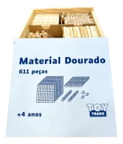 Material Dourado 611pçs Madeira Escolar Matemática Toy Trade - Imagem 9