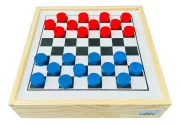 Jogo 6 Em 1 Xadrez Dama Ludo Dominó Trilha Velha Jr Toytrade - Imagem 6