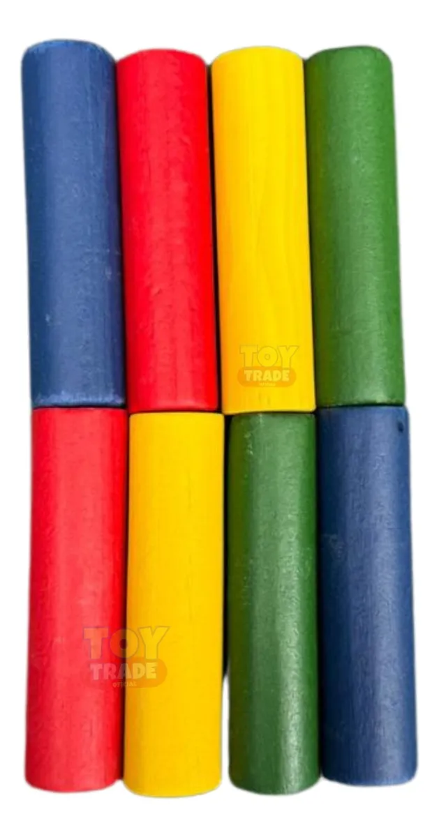 Caminhão Madeira Encaixe Educativo Pinos Coloridos Toy Trade - Imagem 6