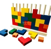 Blocos De Encaixe Vertical Grande Tetris Educativo Toy Trade - Imagem 5