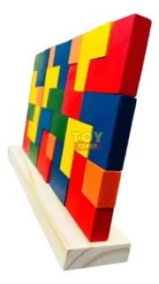 Blocos De Encaixe Vertical Grande Tetris Educativo Toy Trade - Imagem 6