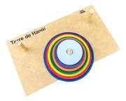 Torre De Hanoi Premium Brinquedo Educativo Desafio Toytrade - Imagem 3