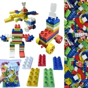 Blocos De Montar Tudo 200 Peças Infantil Multibloco Criativo - Imagem 2