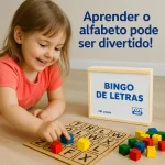 Bingo De Letras 281pçs Alfabetização Com 15 Cartelas Escolar