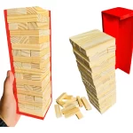 Toy Trade Caiu Perdeu 54pçs Único Com Suporte De Madeira Para Empilhar