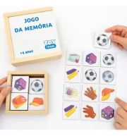 Jogo Da Memória Objetos Com 40 Peças Brinquedo Alfabetização