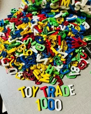 Alfanumérica 1000 Peças Letras E Números Educativo Toy Trade