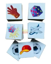 Jogo Da Memória Objetos Com 40 Peças Brinquedo Alfabetização - Imagem 3