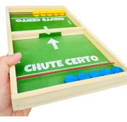 Jogo Chute Certo Puck Game Tabuleiro Mesa Madeira Toy Trade - Imagem 6