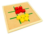 Jogo Da Velha Tabuleiro Madeira Educativo Clássico Toy Trade - Imagem 3