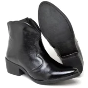 Bota Western Feminina Cano Médio Couro sintético - Imagem 7