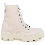 Bota Coturno Feminina Tratorada Flatform Cano Curto Modelo Outono Inverno Classico - Imagem 10