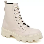 Bota Coturno Feminina Tratorada Flatform Cano Curto Modelo Outono Inverno Classico - Imagem 11