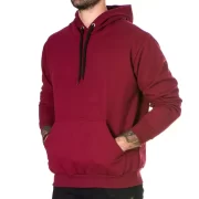 Conjunto Blusa Moletom Ganguru Agasalho Liso - Imagem 3