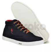 Tenis Sapatenis Masculino Casual Botinha Cano Alto Confortavel Variedade Estiloso Polo Blu