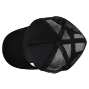 Boné Trucker Casual Aba Curva Ajustável com Telinha Preto e o Branco - Imagem 9