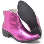 Bota Western Feminina Cano Médio Couro sintético - Imagem 9