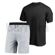 Conjunto Camiseta e Bermuda Masculina Basica Tendencia Lisa Sem Estampa