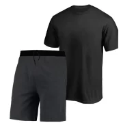 Conjunto Camiseta e Bermuda Masculina Basica Tendencia Lisa Sem Estampa - Imagem 2