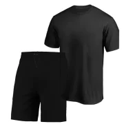Conjunto Camiseta e Bermuda Masculina Basica Tendencia Lisa Sem Estampa - Imagem 3
