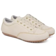 Tenis Feminino Mocassim Confortavel Couro Ecologico Casual Dia a Dia - Imagem 5
