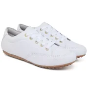 Tenis Feminino Mocassim Confortavel Couro Ecologico Casual Dia a Dia - Imagem 8