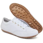 Tenis Feminino Mocassim Confortavel Couro Ecologico Casual Dia a Dia - Imagem 9