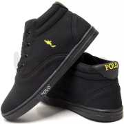 Tênis Casual Masculino Menino Garoto Cano Alto Botinha Polo Blu Escola Tendencia - Imagem 10