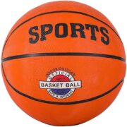 BOLA DE BASQUETE SPORTS PESO TAMANHO OFICIAL NUMERO 7 BASKETBALL QUADRA LARANJA TREINAMENTO ESCOLA - Imagem 3