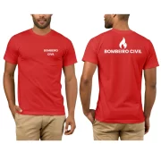 Camiseta Bombeiro Civil Uniforme