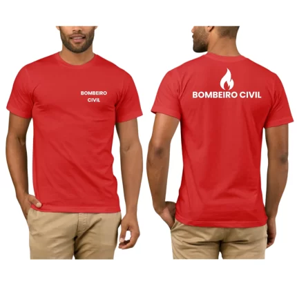 Camiseta Bombeiro Civil Uniforme
