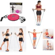 Disco de Equilíbrio Balance Board Fitness com Extensores – Treinamento e Reabilitação Completa - Imagem 2