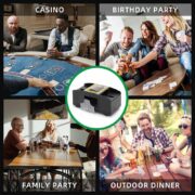 EMBARALHADOR MISTURADOR DE CARTAS 2 BARALHOS AUTOMATICO PARA POKER, TRUCO COMPLETO - Imagem 5