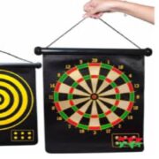 JOGO DE DARDOS MAGNETICO GRANDE TABULEIRO ALVO DUPLA FACE 38CM COM 6 PEÇAS KIT COMPLETO IMA SEGURO - Imagem 2
