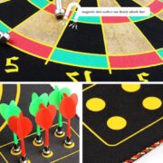 JOGO DE DARDOS MAGNETICO GRANDE TABULEIRO ALVO DUPLA FACE 38CM COM 6 PEÇAS KIT COMPLETO IMA SEGURO - Imagem 3