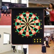 JOGO DE DARDOS MAGNETICO GRANDE TABULEIRO ALVO DUPLA FACE 38CM COM 6 PEÇAS KIT COMPLETO IMA SEGURO - Imagem 5