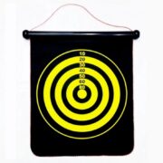 JOGO DE DARDOS MAGNETICO GRANDE TABULEIRO ALVO DUPLA FACE 38CM COM 6 PEÇAS KIT COMPLETO IMA SEGURO - Imagem 6
